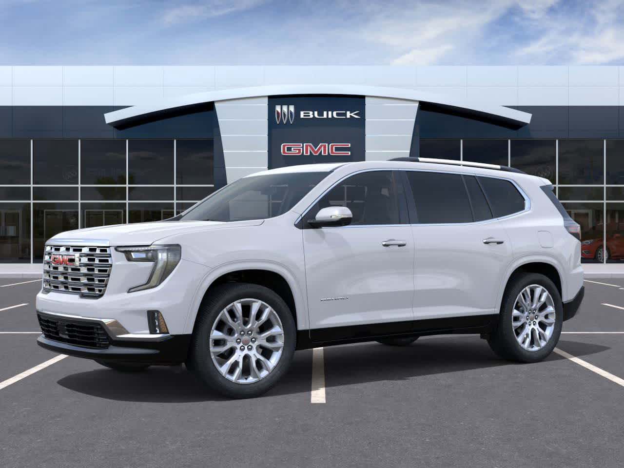 2026 GMC Acadia FWD Denali Glacier White Tricoat at Group 1 GMC Buick South
