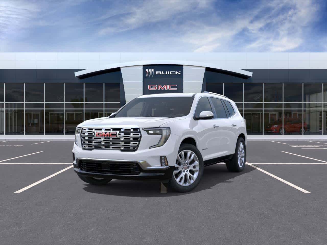 2026 GMC Acadia FWD Denali Glacier White Tricoat at Group 1 GMC Buick South