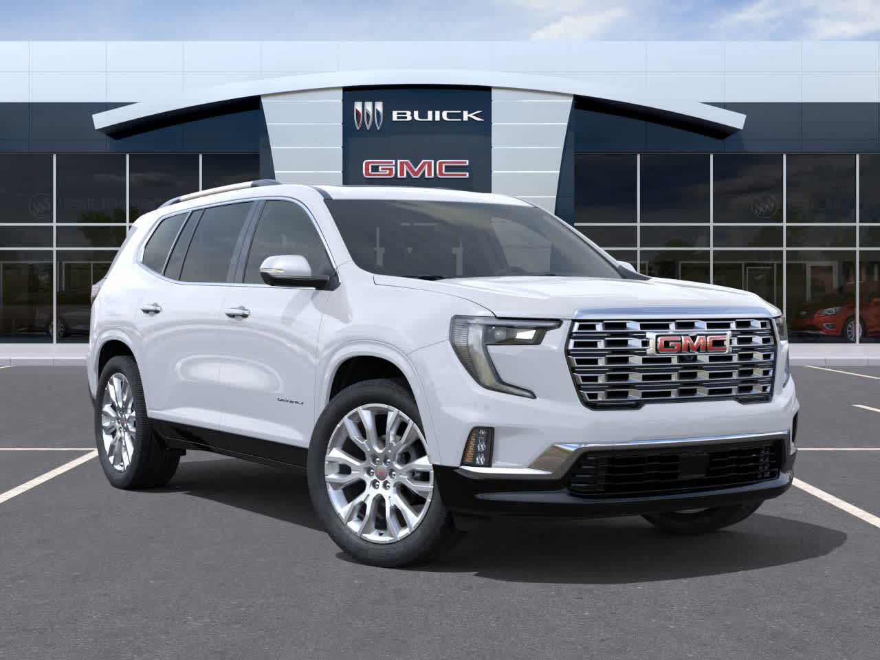 2026 GMC Acadia FWD Denali Glacier White Tricoat at Group 1 GMC Buick South