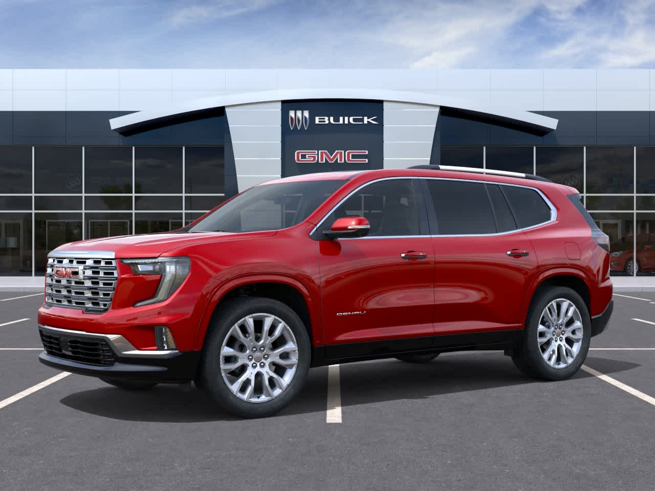 2026 GMC Acadia FWD Denali Volcanic Red Tintcoat at Texan GMC Buick