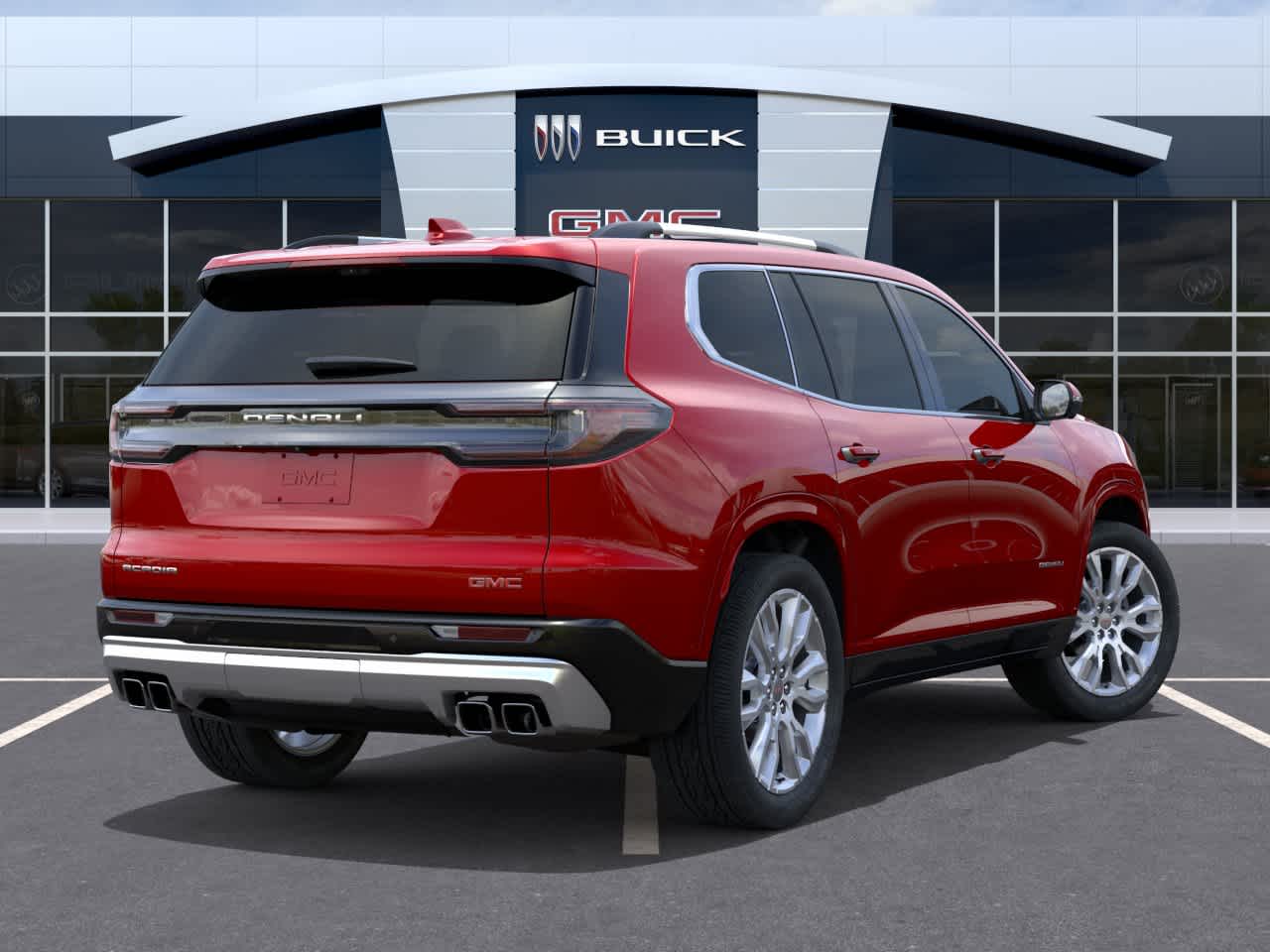 2026 GMC Acadia FWD Denali Volcanic Red Tintcoat at Texan GMC Buick