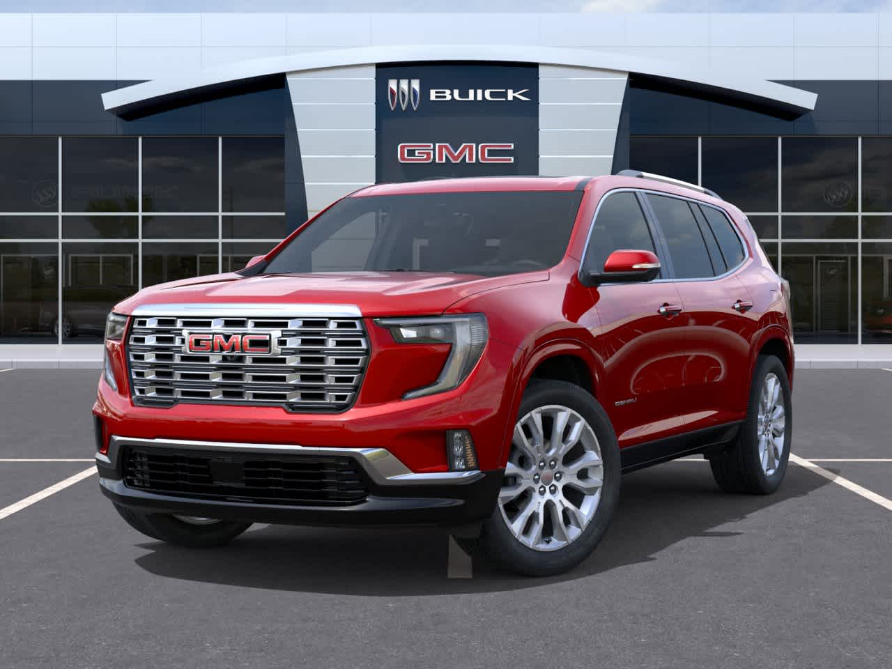 2026 GMC Acadia FWD Denali Volcanic Red Tintcoat at Texan GMC Buick