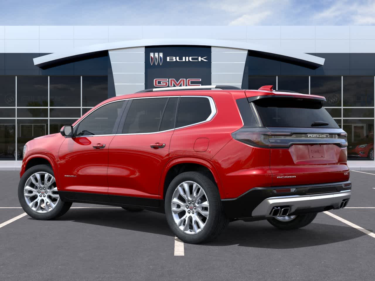 2026 GMC Acadia FWD Denali Volcanic Red Tintcoat at Texan GMC Buick