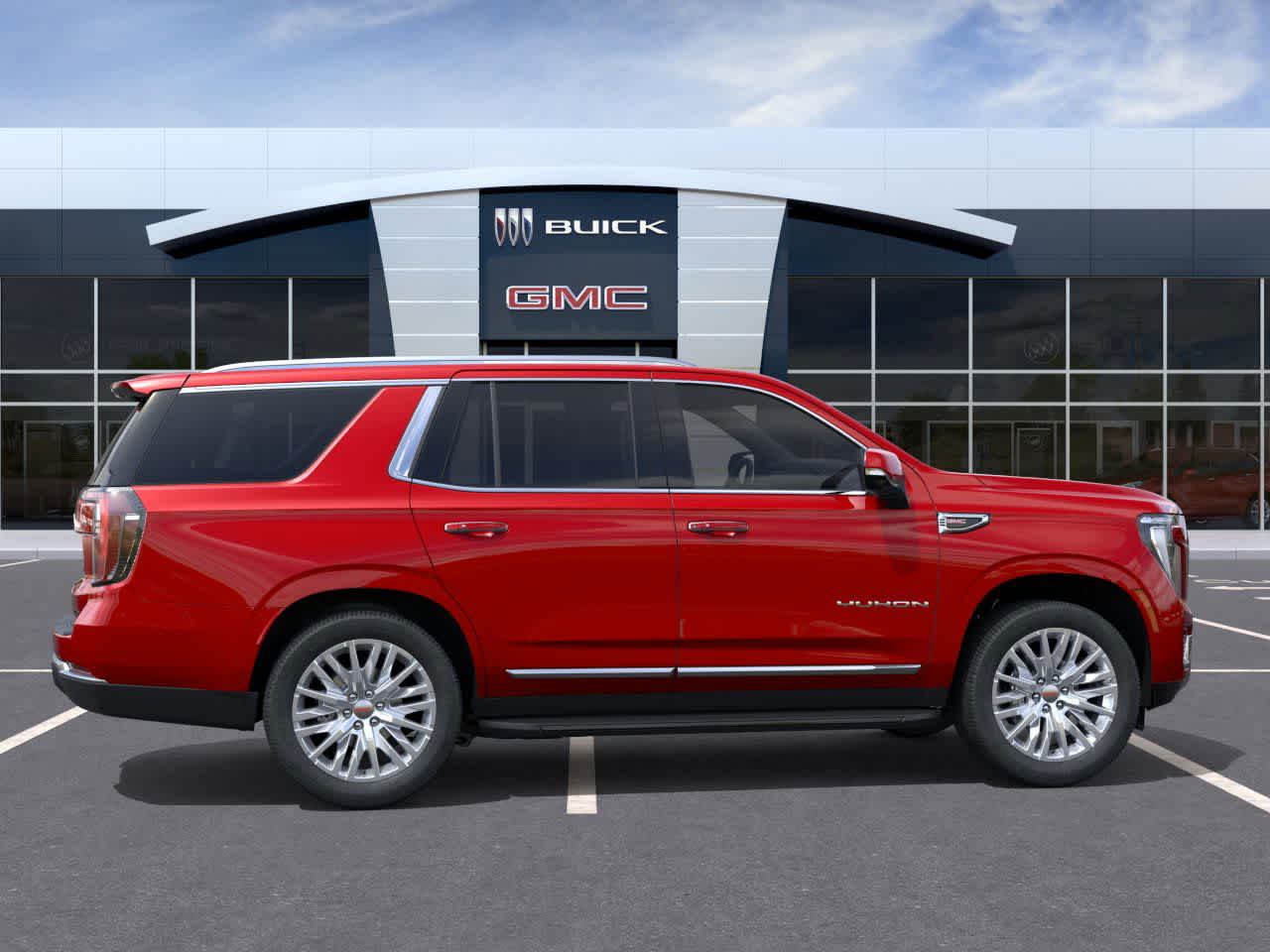 2026 GMC Yukon Elevation Volcanic Red Tintcoat at Group 1 GMC Buick South