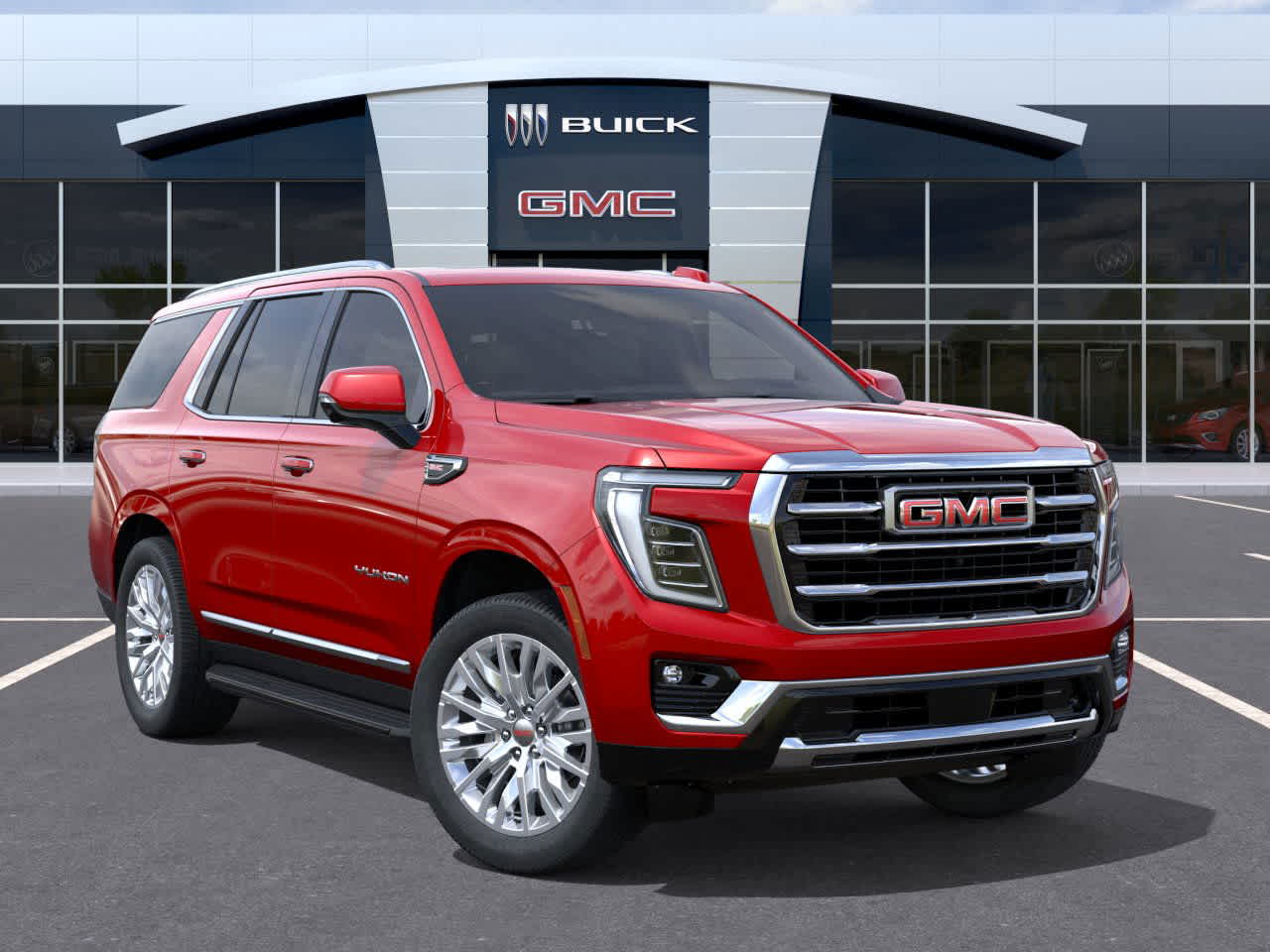 2026 GMC Yukon Elevation Volcanic Red Tintcoat at Group 1 GMC Buick South