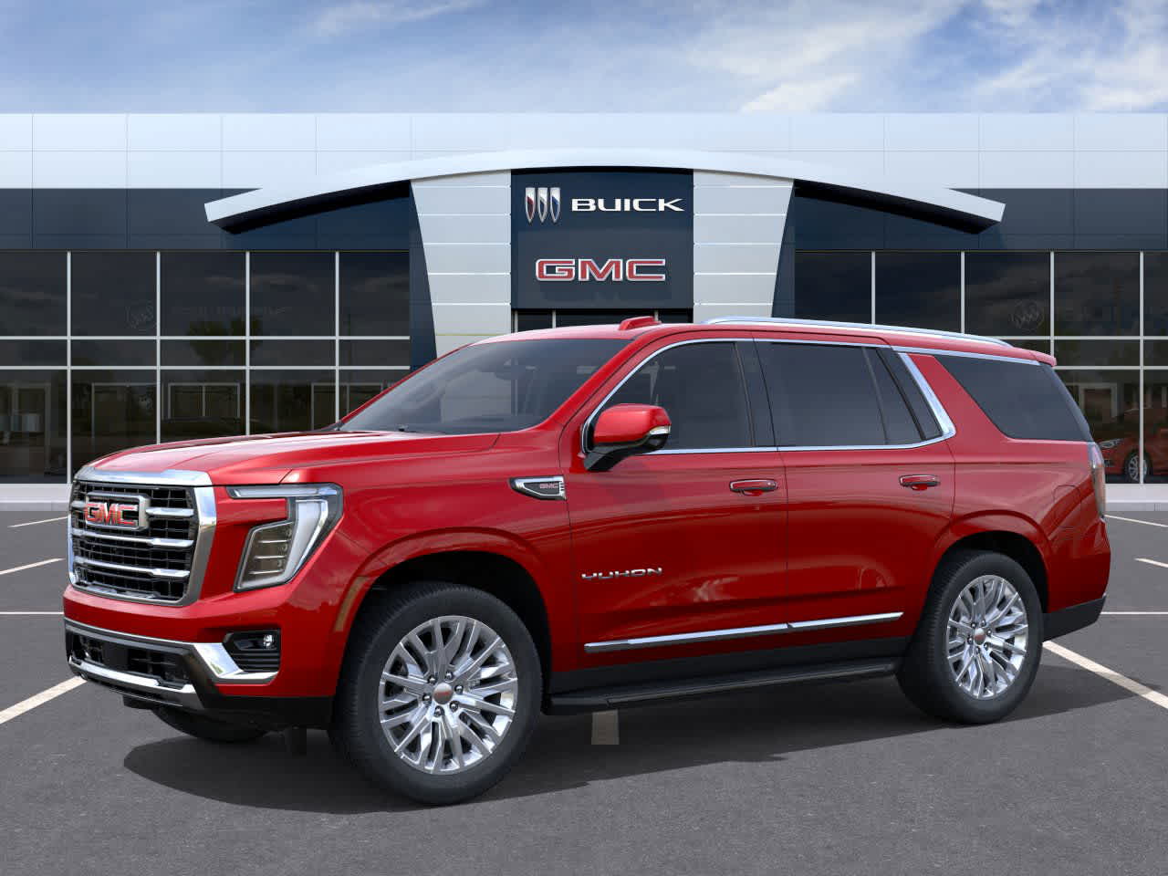 2026 GMC Yukon Elevation Volcanic Red Tintcoat at Group 1 GMC Buick South