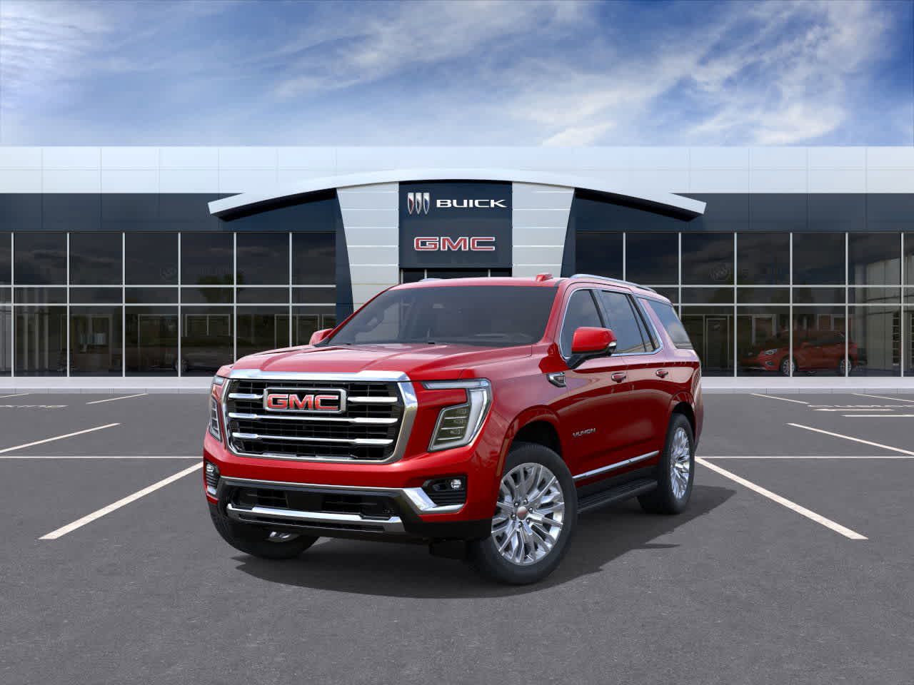 2026 GMC Yukon Elevation Volcanic Red Tintcoat at Group 1 GMC Buick South