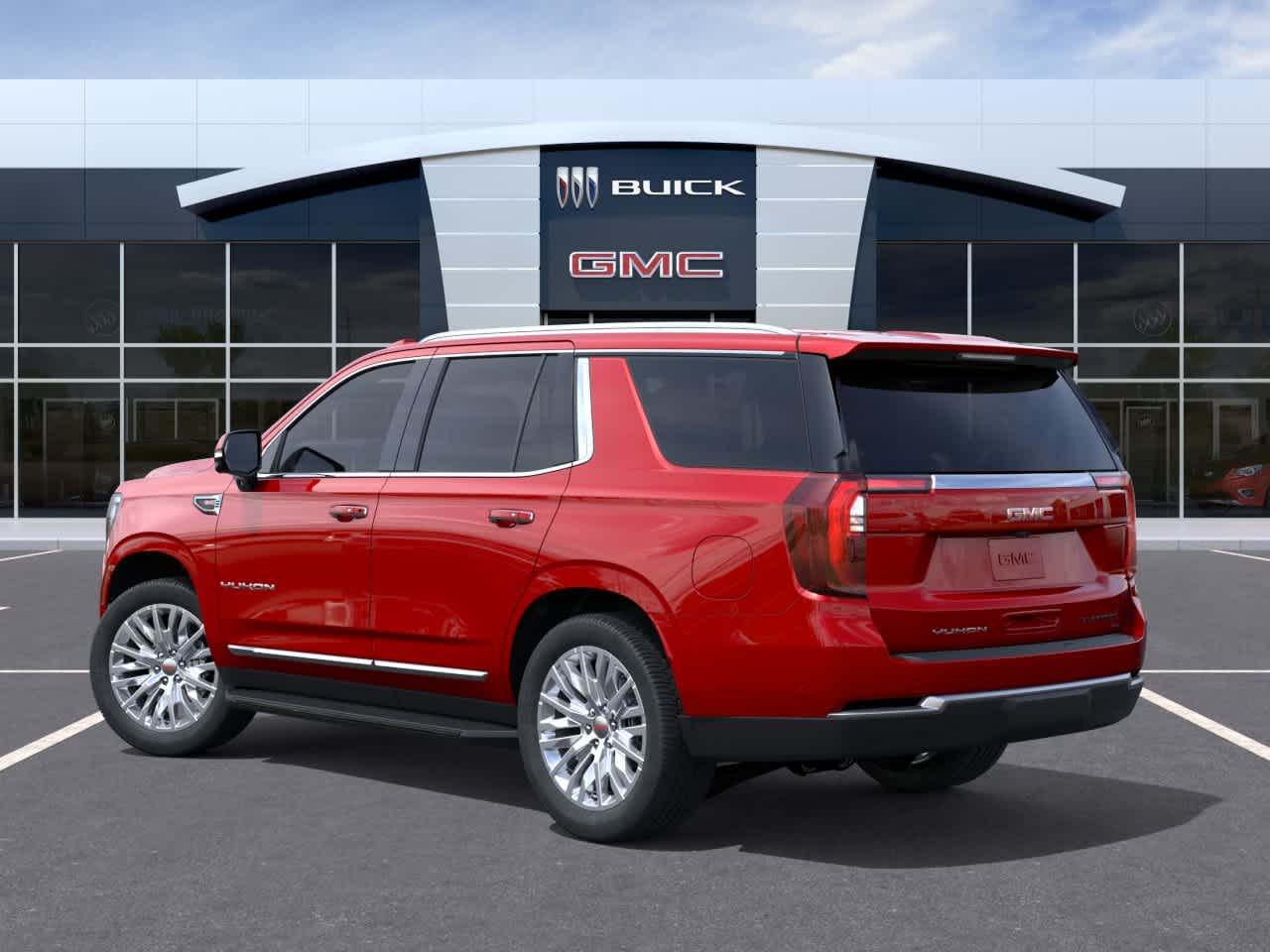 2026 GMC Yukon Elevation Volcanic Red Tintcoat at Texan GMC Buick