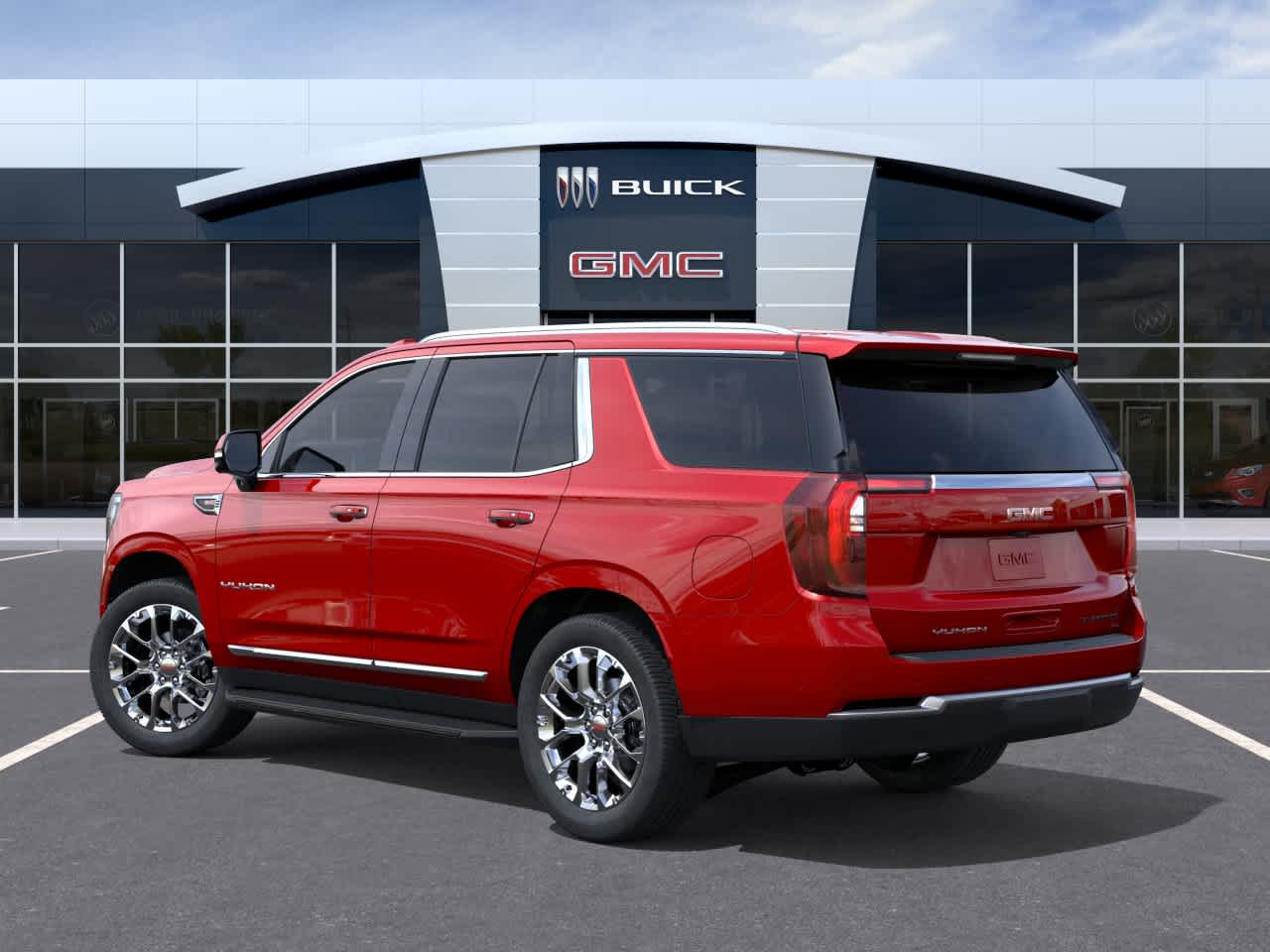2026 GMC Yukon Elevation Volcanic Red Tintcoat at Texan GMC Buick