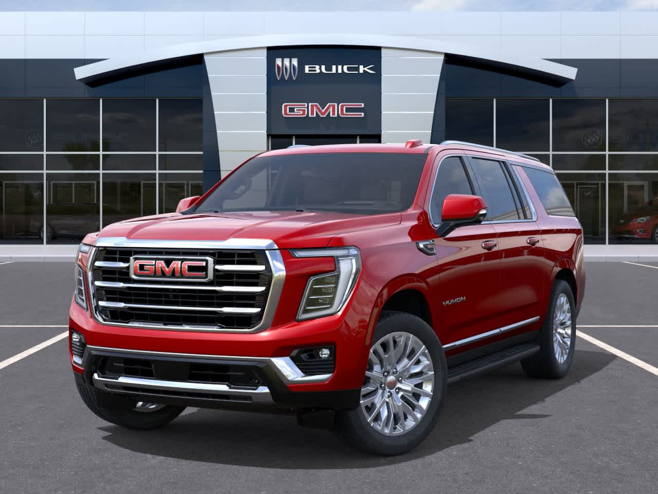 2026 GMC Yukon XL Elevation Volcanic Red Tintcoat at Texan GMC Buick