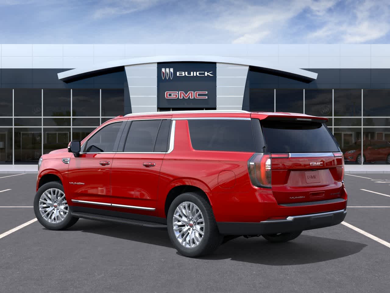 2026 GMC Yukon XL Elevation Volcanic Red Tintcoat at Texan GMC Buick