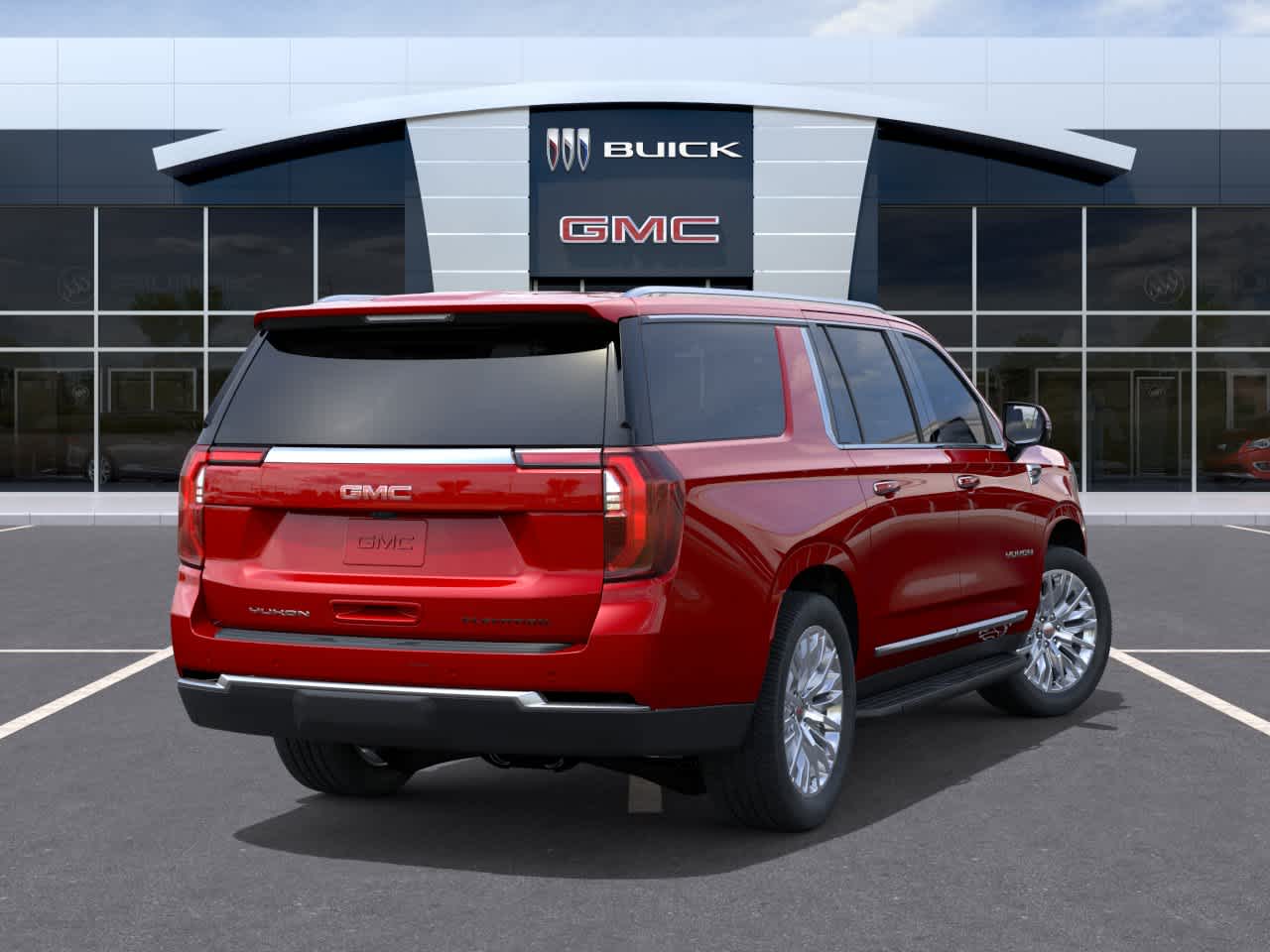 2026 GMC Yukon XL Elevation Volcanic Red Tintcoat at Texan GMC Buick