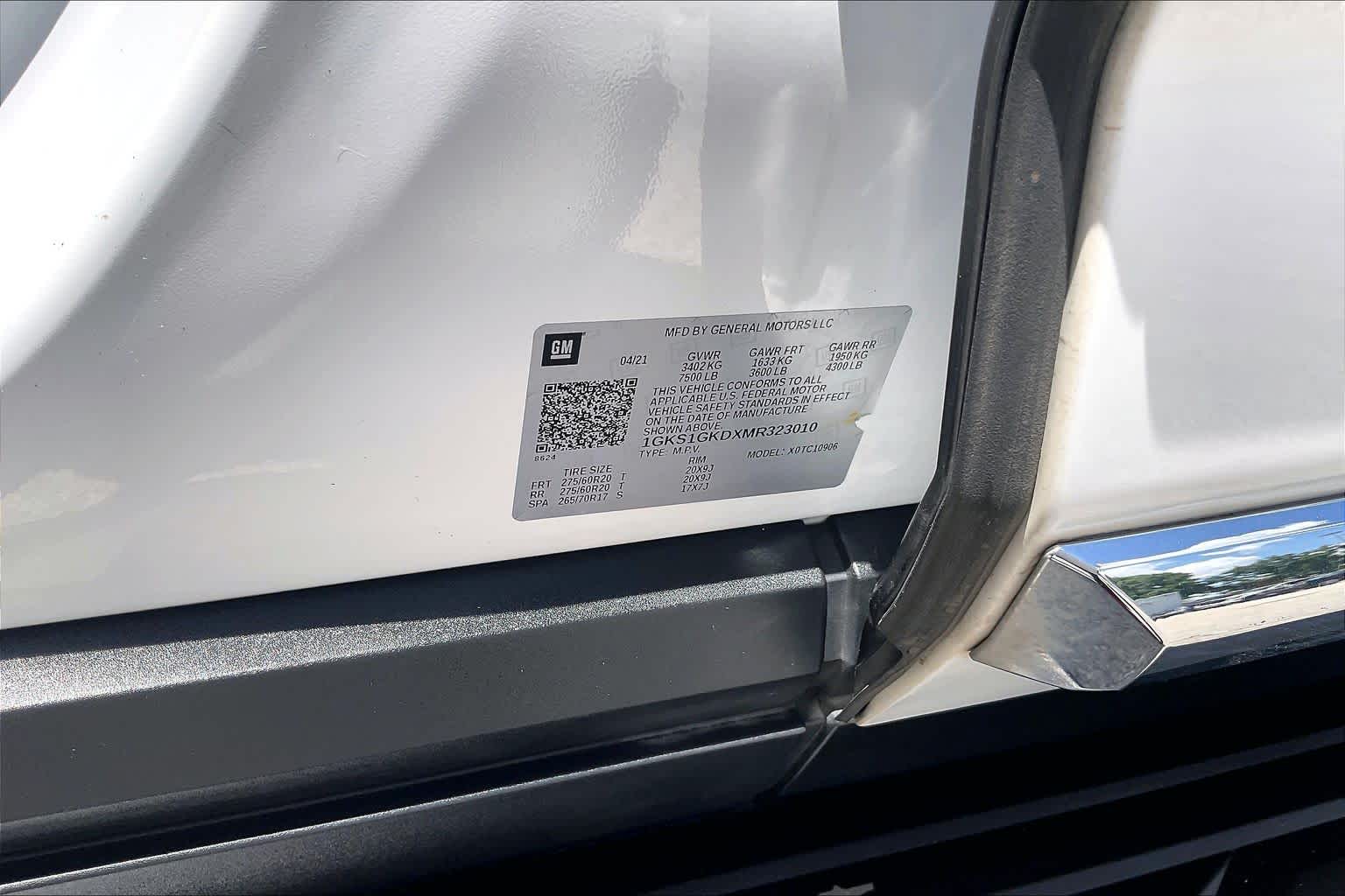 2021 GMC Yukon XL SLT Summit White at Group 1 GMC Buick South