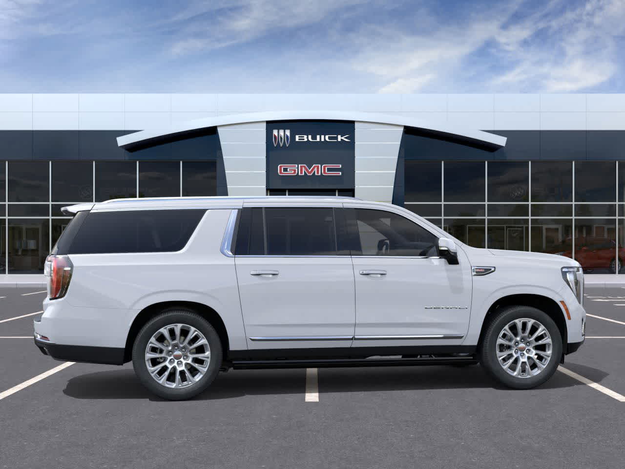 2026 GMC Yukon XL Denali Denali Glacier White Tricoat at Group 1 GMC Buick South