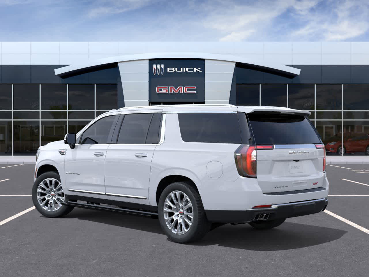 2026 GMC Yukon XL Denali Denali Glacier White Tricoat at Group 1 GMC Buick South