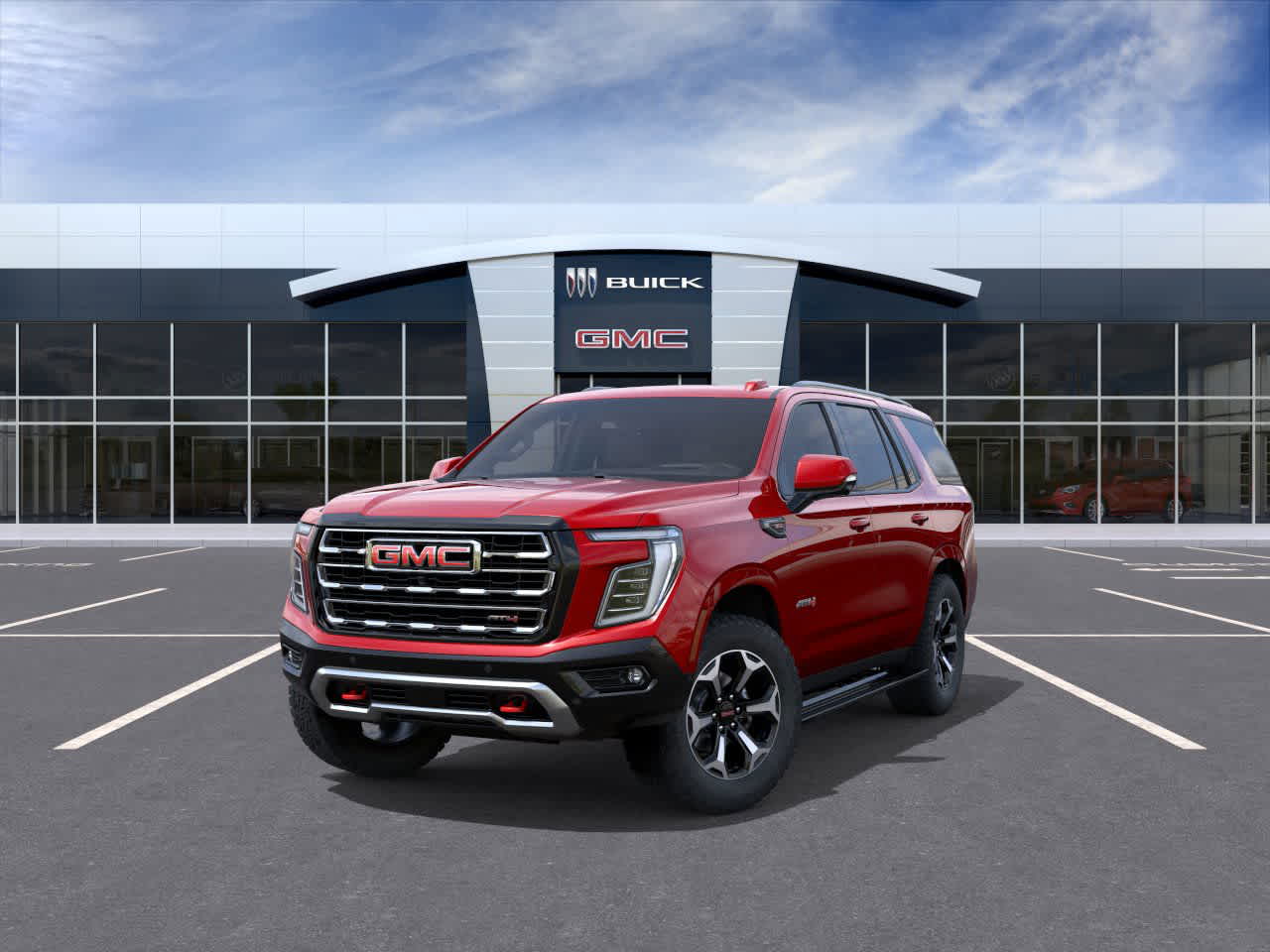 2026 GMC Yukon AT4 Volcanic Red Tintcoat at Group 1 GMC Buick South