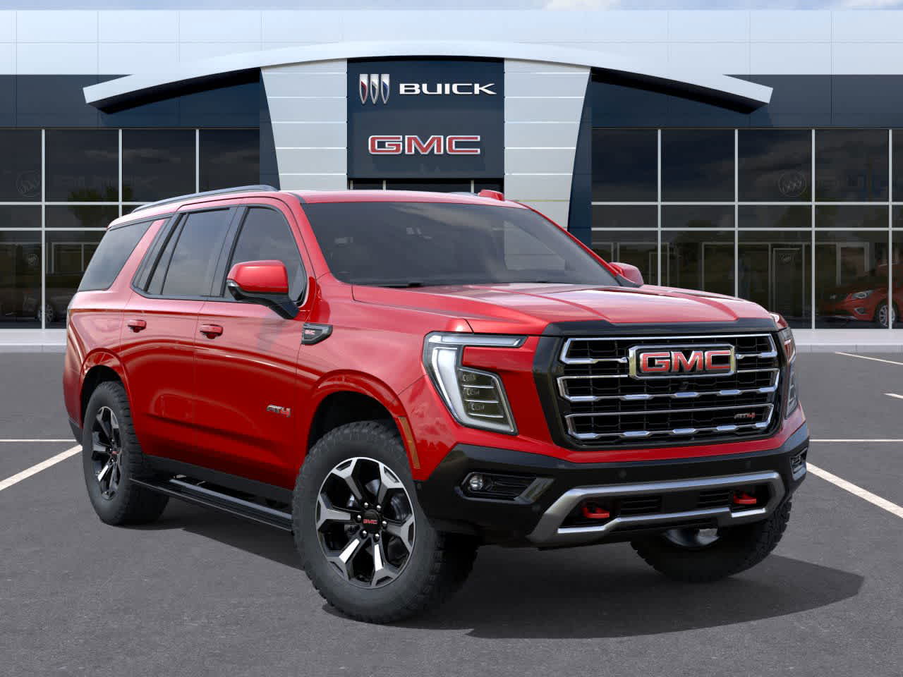 2026 GMC Yukon AT4 Volcanic Red Tintcoat at Group 1 GMC Buick South