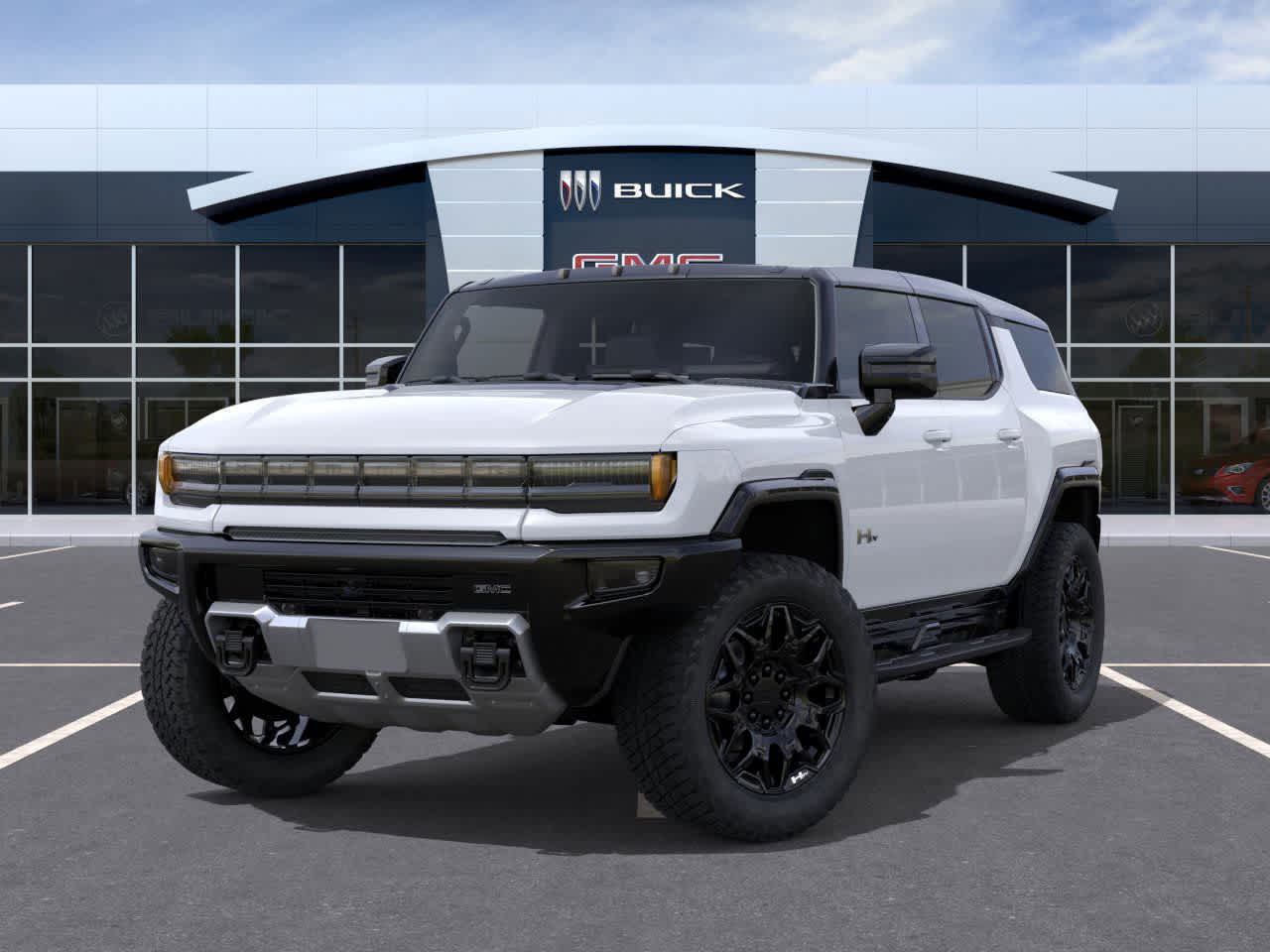 2026 GMC HUMMER EV SUV 2X Interstellar White at Group 1 GMC Buick South