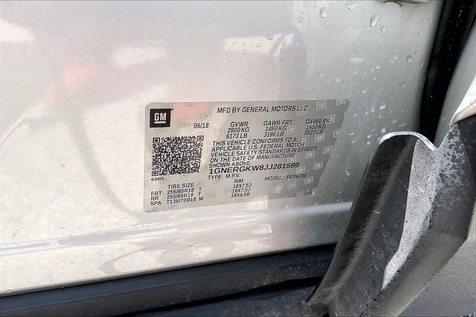 2018 Chevrolet Traverse LT Cloth Silver Ice Metallic at Westside Kia