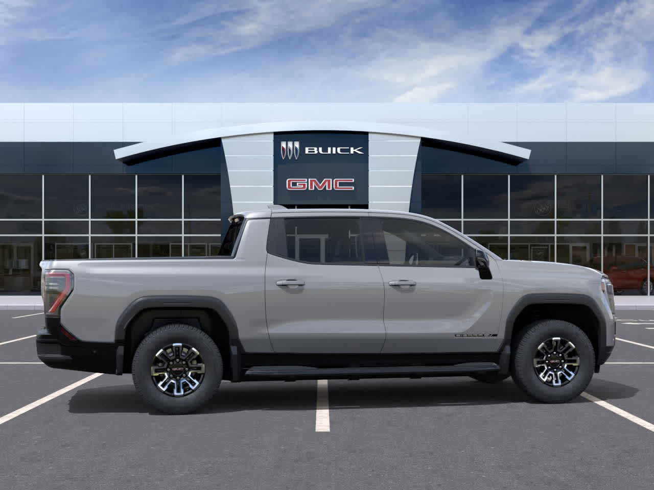 2026 GMC Sierra EV Standard Range Elevation Thunderstorm Gray at Group 1 GMC Buick South