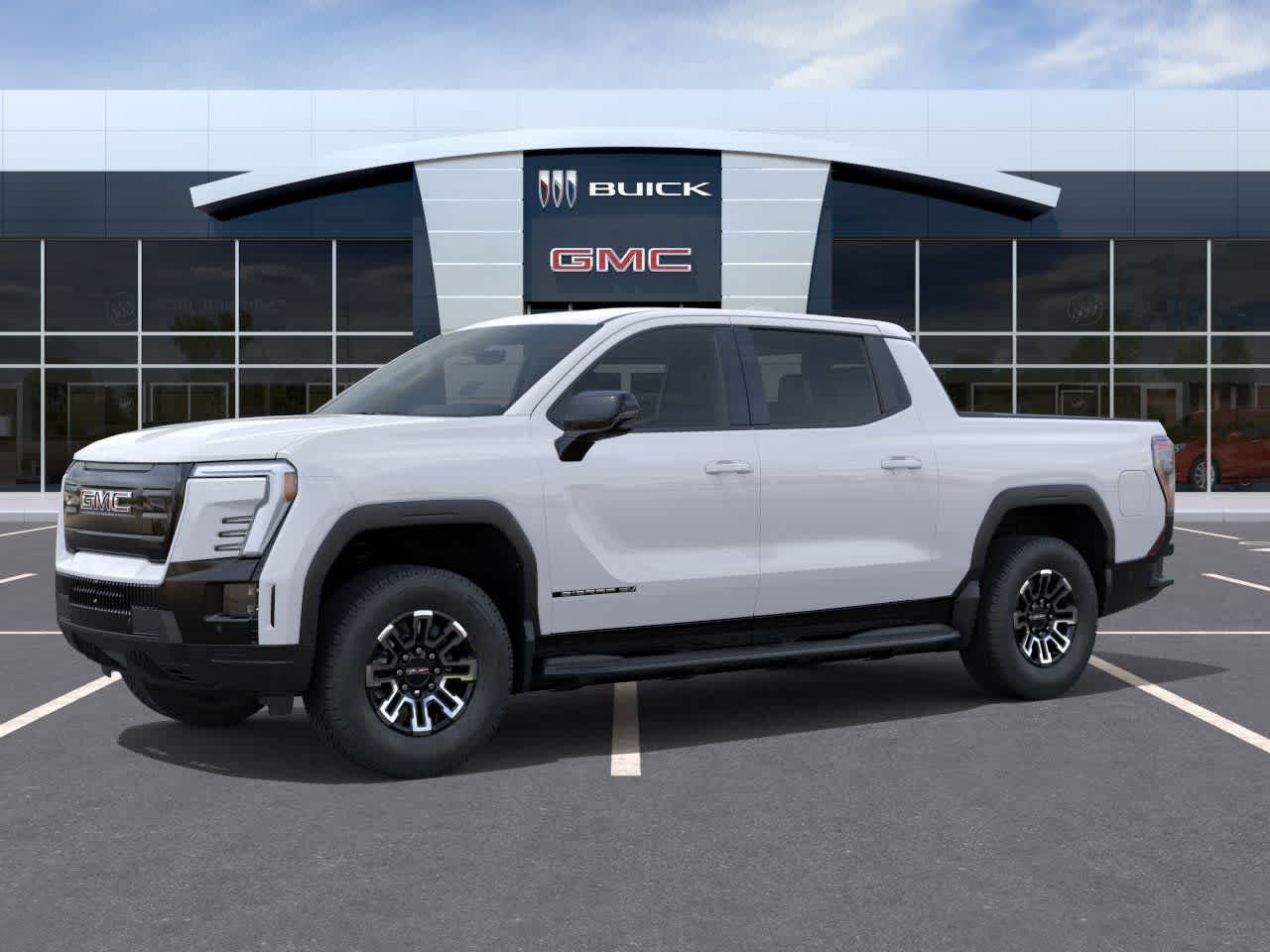2026 GMC Sierra EV Standard Range Elevation Summit White at Group 1 GMC Buick South