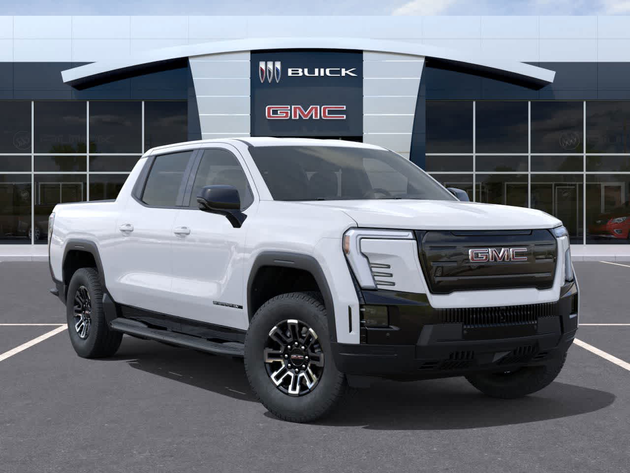 2026 GMC Sierra EV Standard Range Elevation Summit White at Group 1 GMC Buick South
