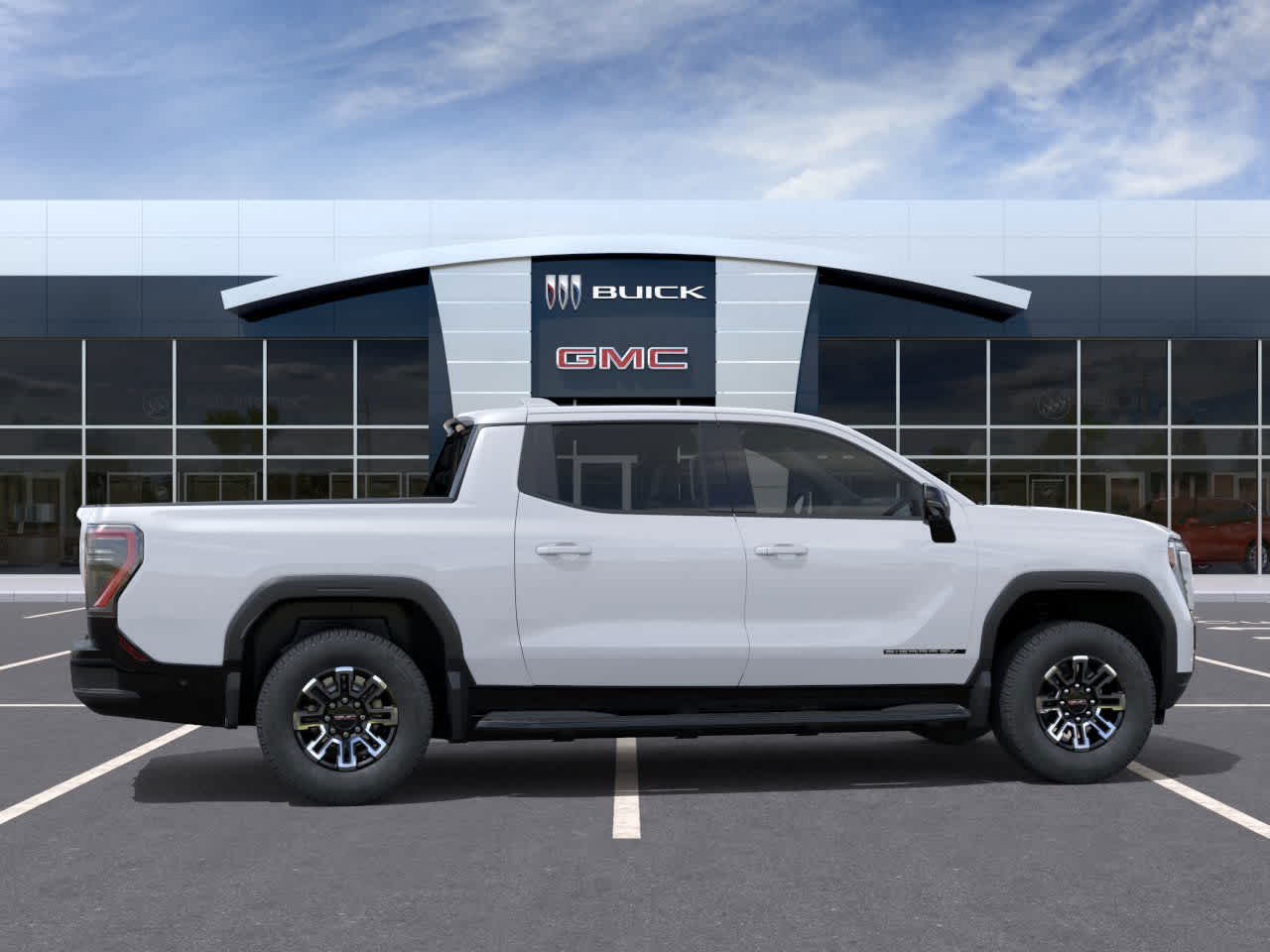 2026 GMC Sierra EV Standard Range Elevation Summit White at Group 1 GMC Buick South