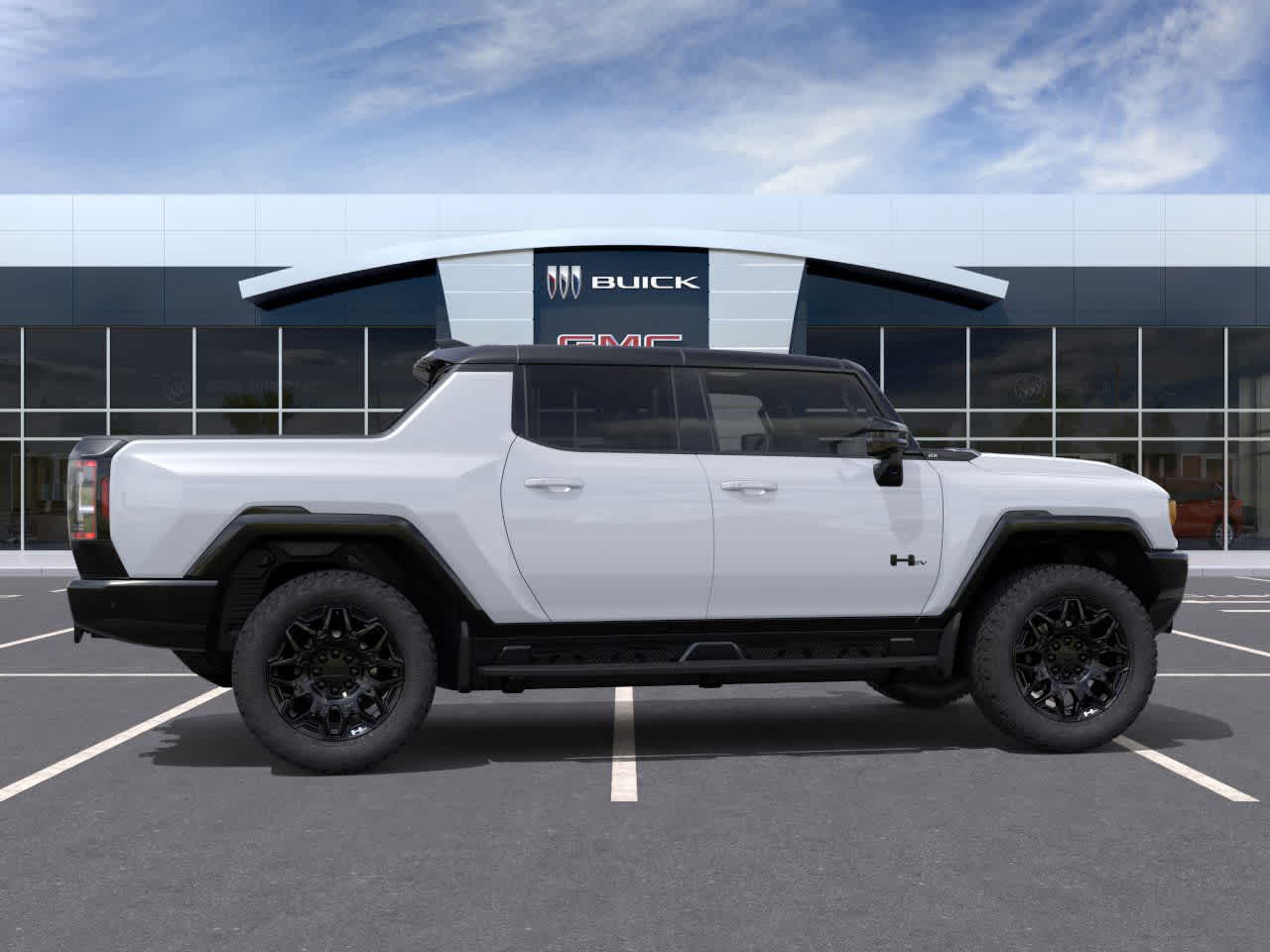 2026 GMC HUMMER EV Pickup 2X Interstellar White at Group 1 GMC Buick South