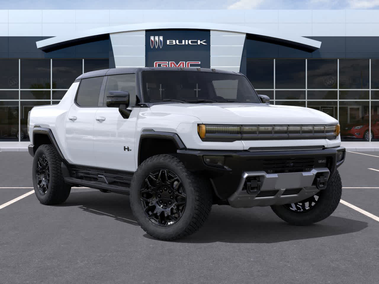2026 GMC HUMMER EV Pickup 2X Interstellar White at Group 1 GMC Buick South