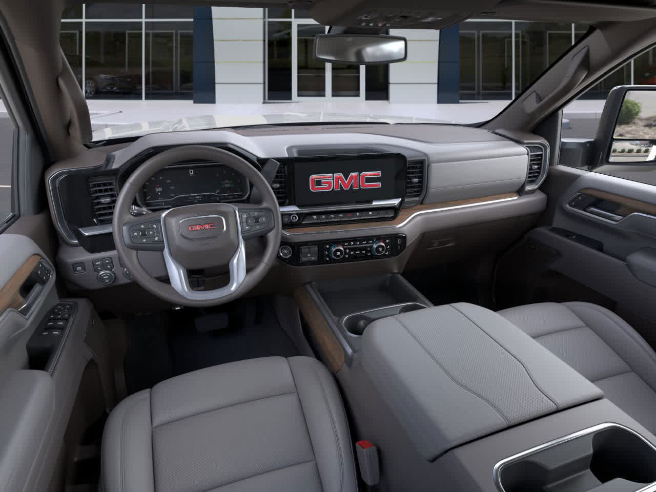 2026 GMC Sierra 3500HD SLT Glacier White Tricoat at Texan GMC Buick