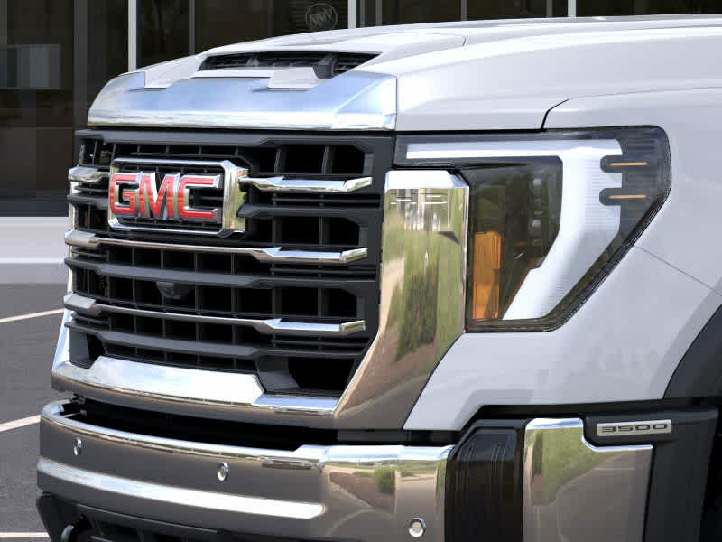 2026 GMC Sierra 3500HD SLT Glacier White Tricoat at Texan GMC Buick