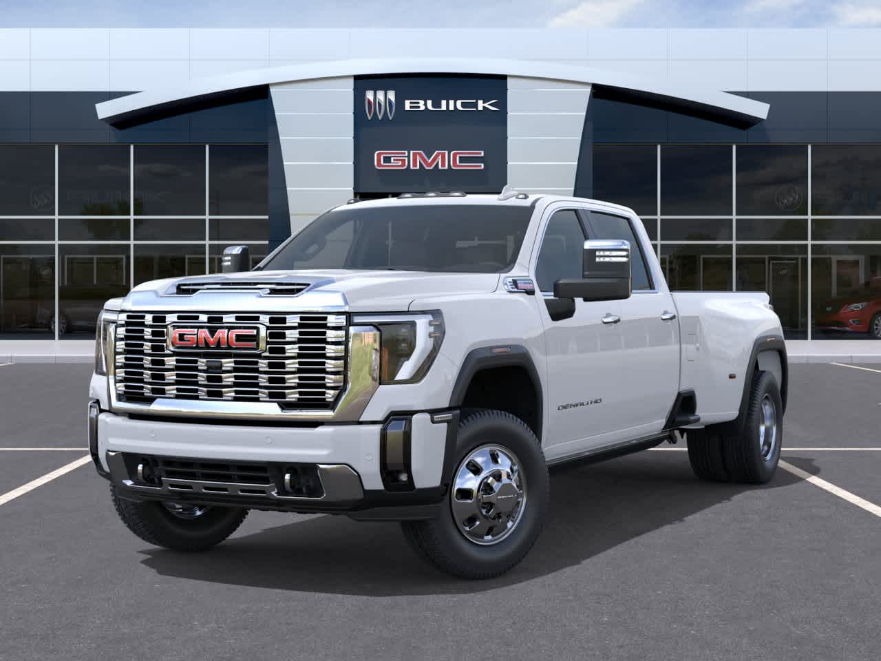 2026 GMC Sierra 3500HD Denali Glacier White Tricoat at Texan GMC Buick
