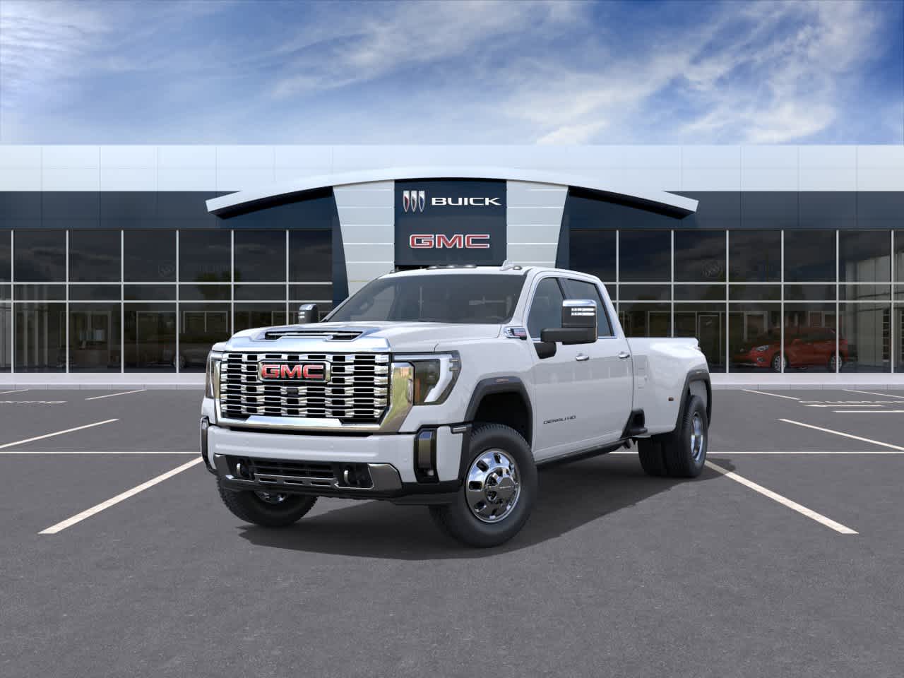 2026 GMC Sierra 3500HD Denali Glacier White Tricoat at Texan GMC Buick