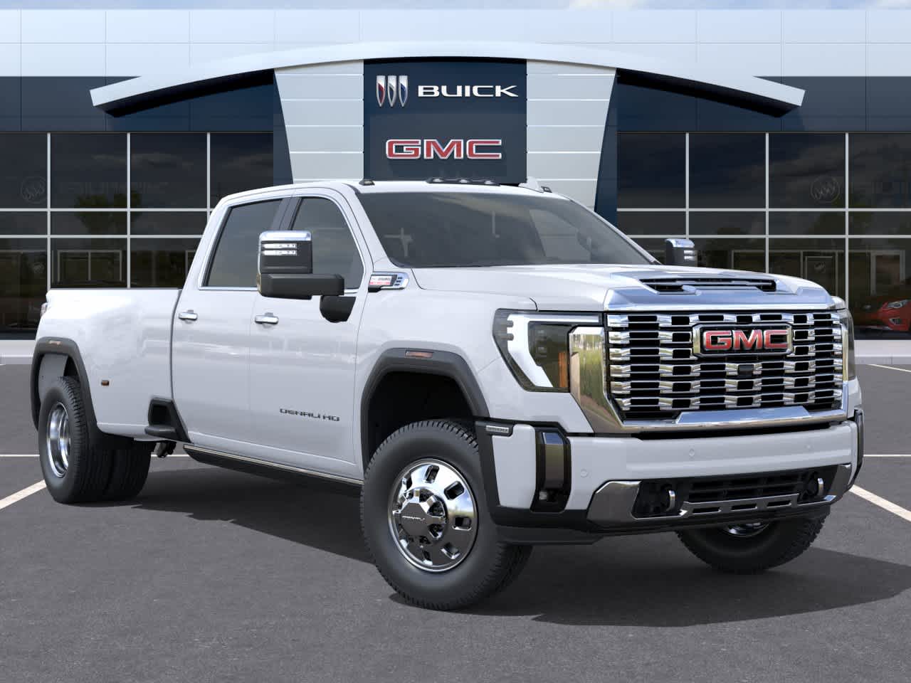 2026 GMC Sierra 3500HD Denali Glacier White Tricoat at Texan GMC Buick
