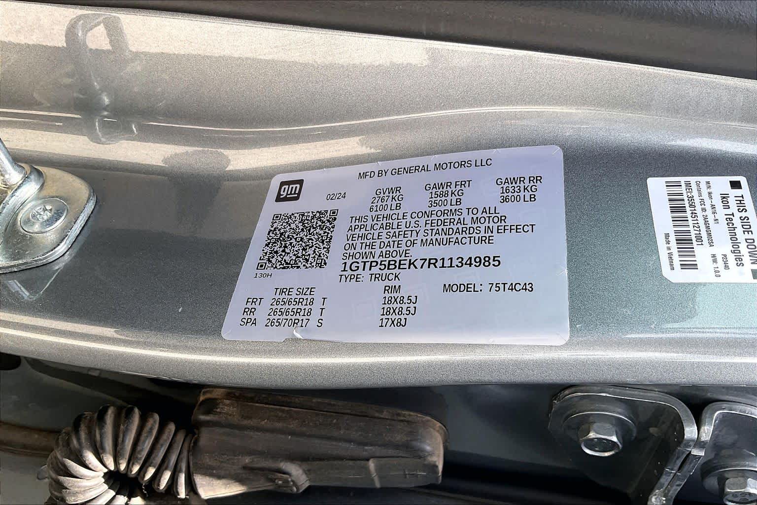 2024 GMC Canyon 2WD Elevation Sterling Metallic at AutoNation Chrysler Jeep Dodge Ram Spring