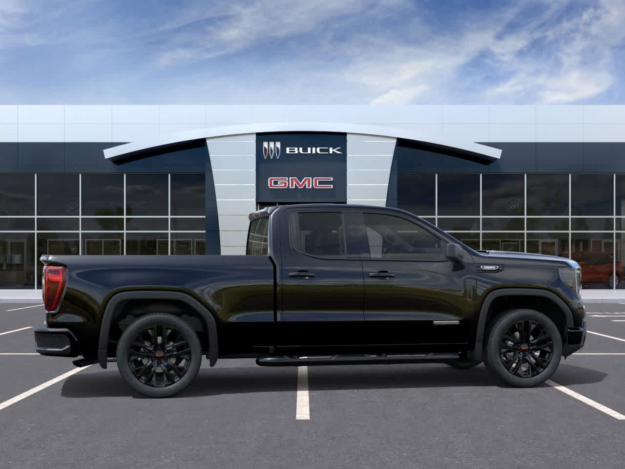 2026 GMC Sierra 1500 Elevation Onyx Black at Group 1 GMC Buick South