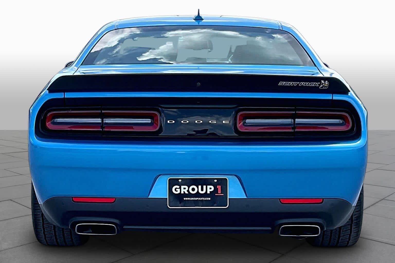 2023 Dodge Challenger R/T Scat Pack Widebody B5 Blue Pearlcoat at Friendly Ford Crosby