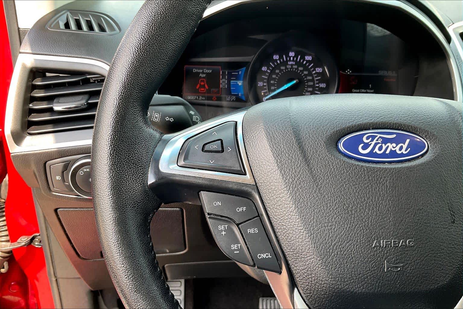 2020 Ford Edge SEL Rapid Red Metallic Tinted Clearcoat at Tomball Ford