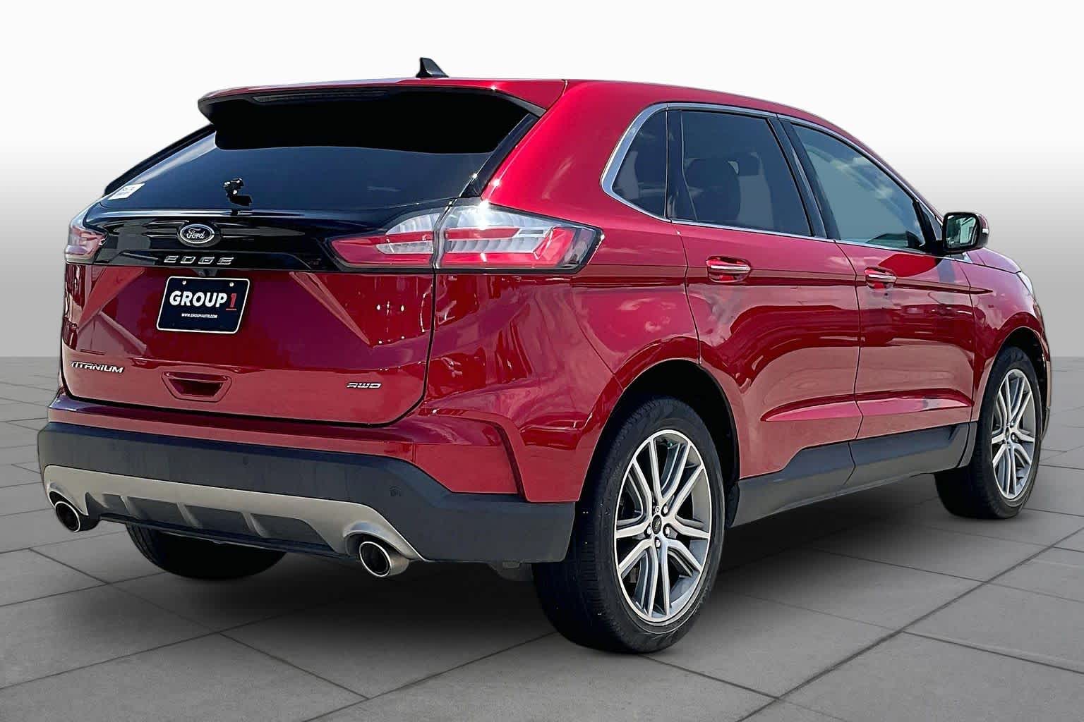 2023 Ford Edge Titanium Rapid Red Metallic Tinted Clearcoat at Turner Chevrolet