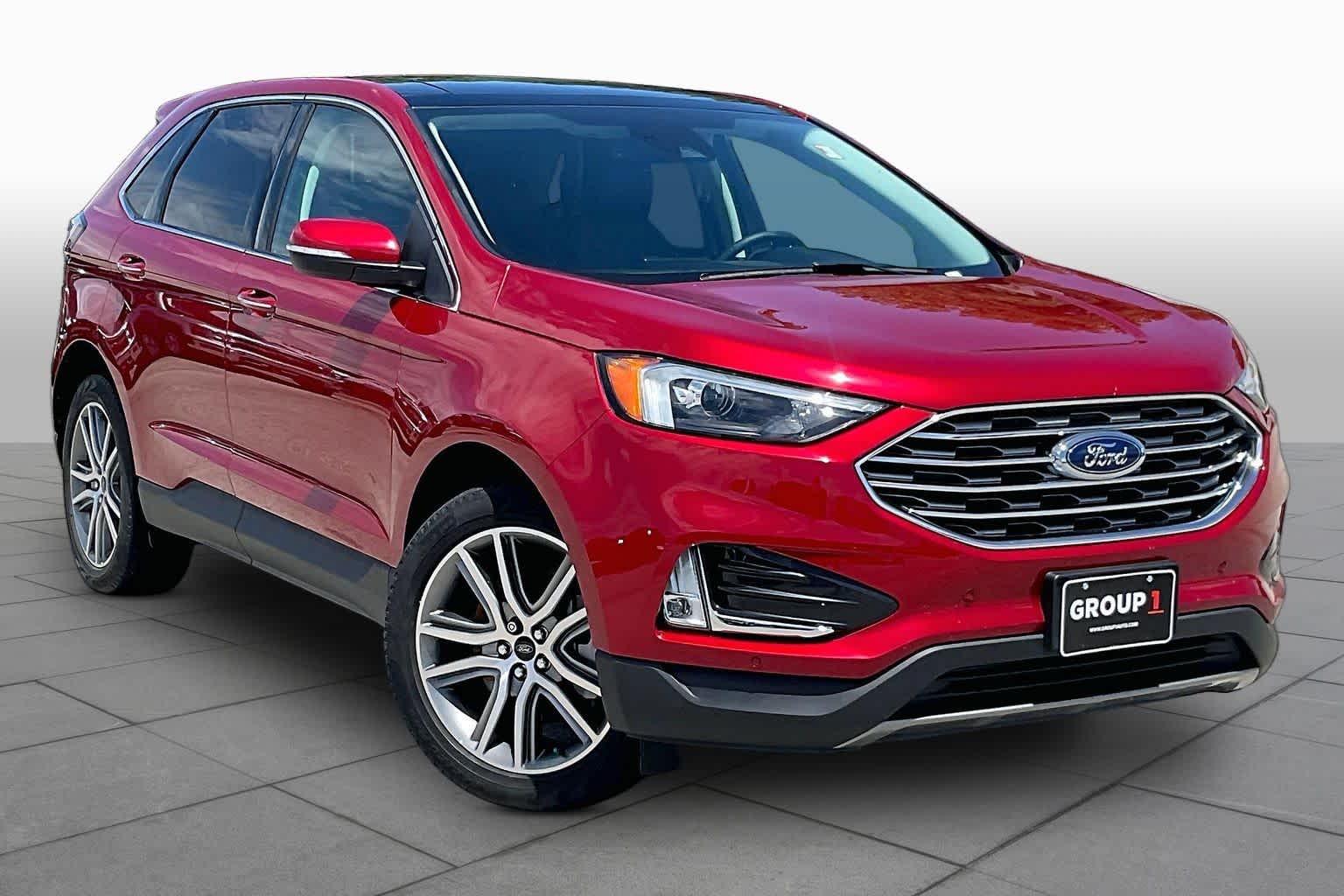 2023 Ford Edge Titanium Rapid Red Metallic Tinted Clearcoat at Turner Chevrolet
