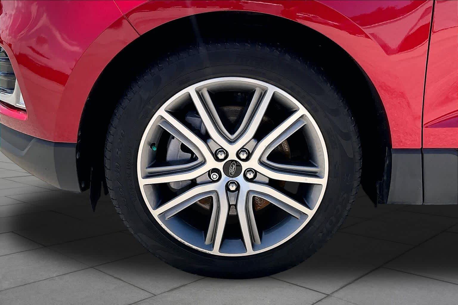 2023 Ford Edge Titanium Rapid Red Metallic Tinted Clearcoat at Turner Chevrolet
