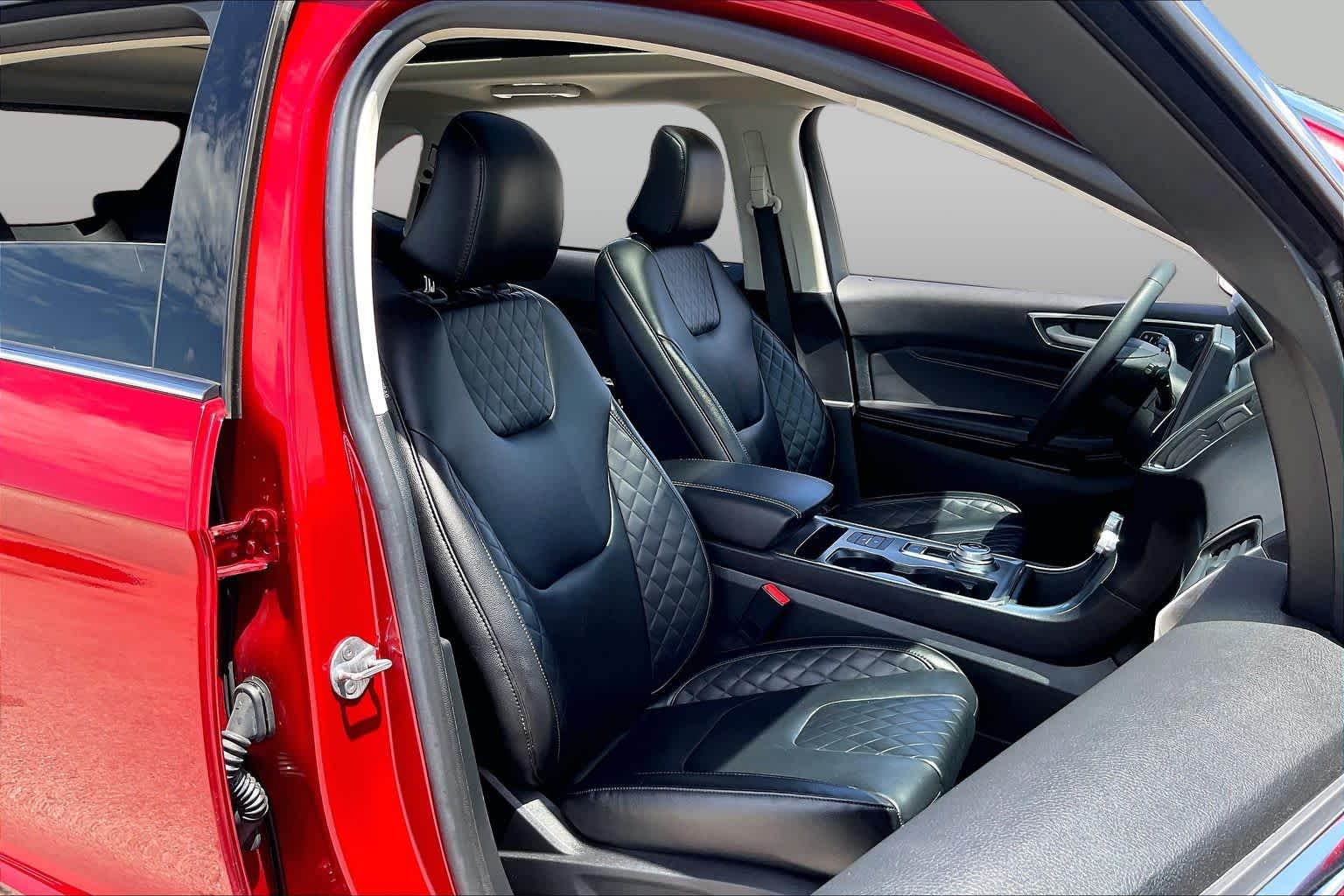 2023 Ford Edge Titanium Rapid Red Metallic Tinted Clearcoat at Turner Chevrolet