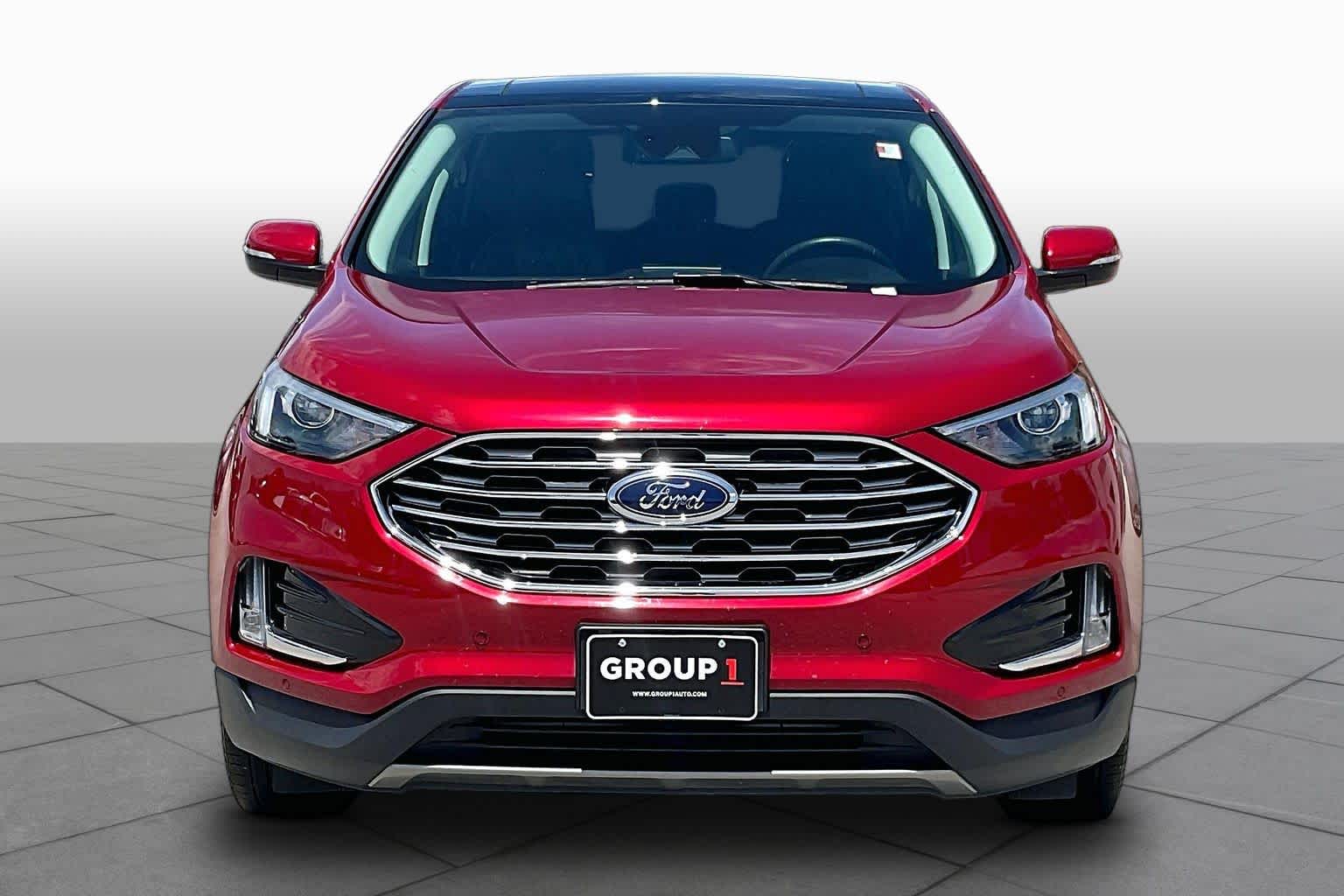 2023 Ford Edge Titanium Rapid Red Metallic Tinted Clearcoat at Turner Chevrolet