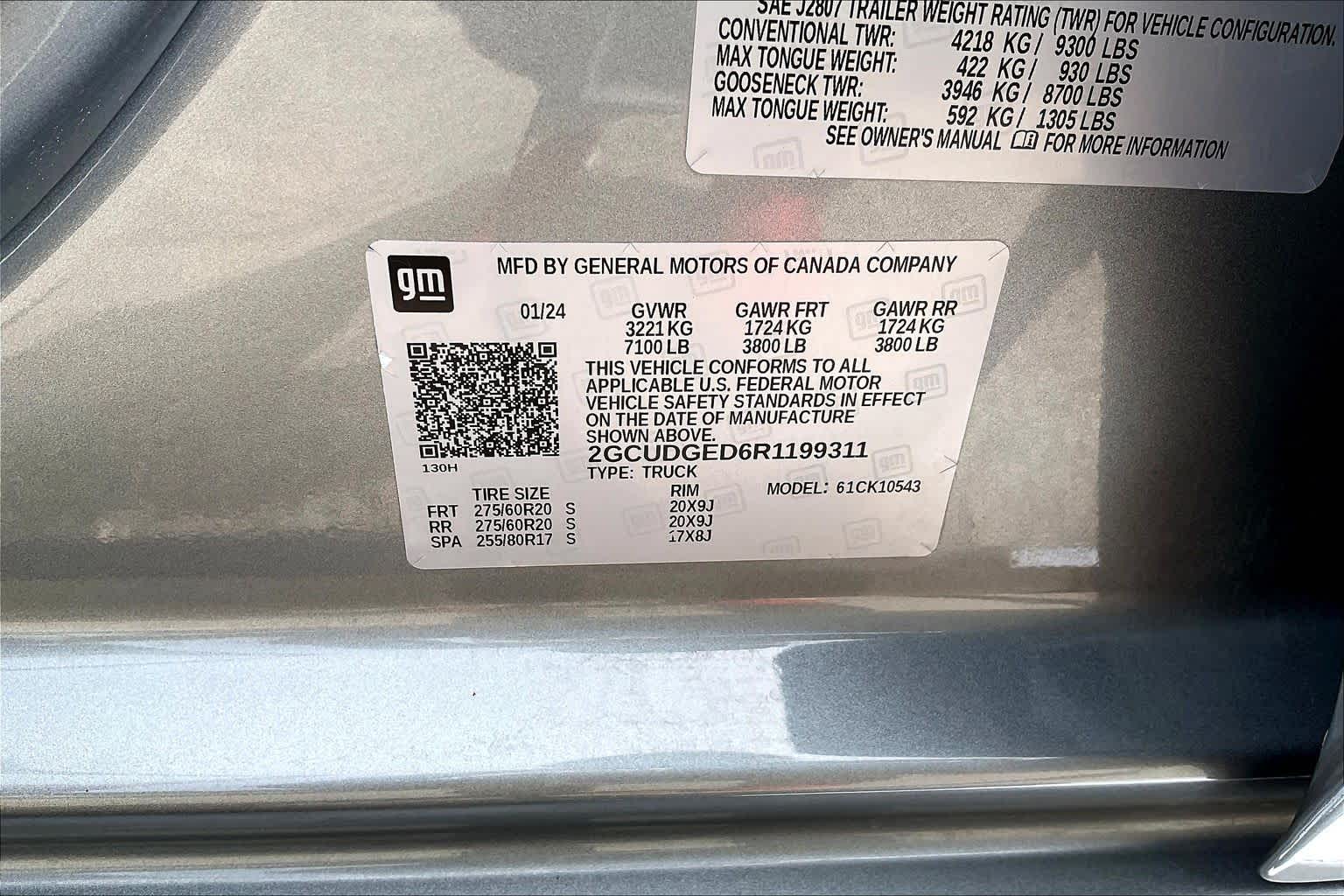 2024 Chevrolet Silverado 1500 LTZ Sterling Gray Metallic at Tomball Chrysler Dodge Jeep Ram
