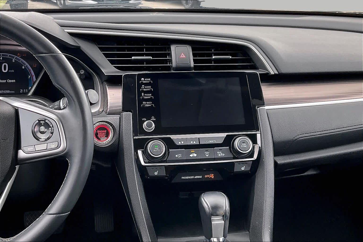 2021 Honda Civic Sedan EX-L Platinum White Pearl at Westside Kia