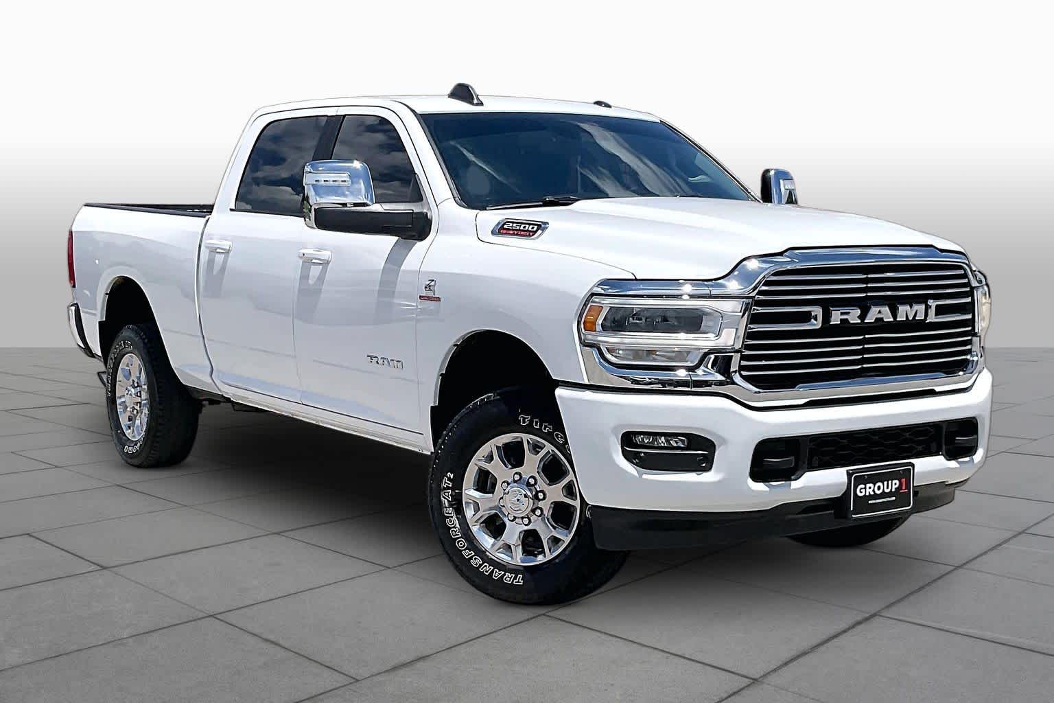 2024 Ram 2500 Laramie Bright White Clearcoat at Tomball Chrysler Dodge Jeep Ram