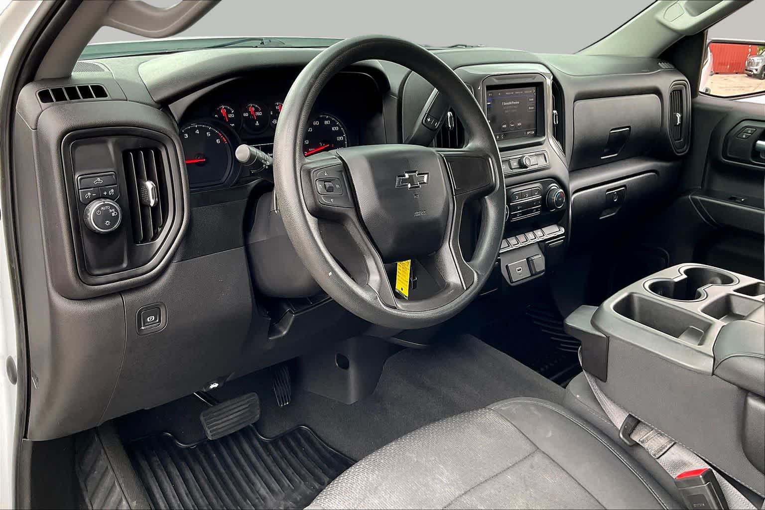 2020 Chevrolet Silverado 1500 Custom Summit White at AutoNation Ford Gulf Fwy