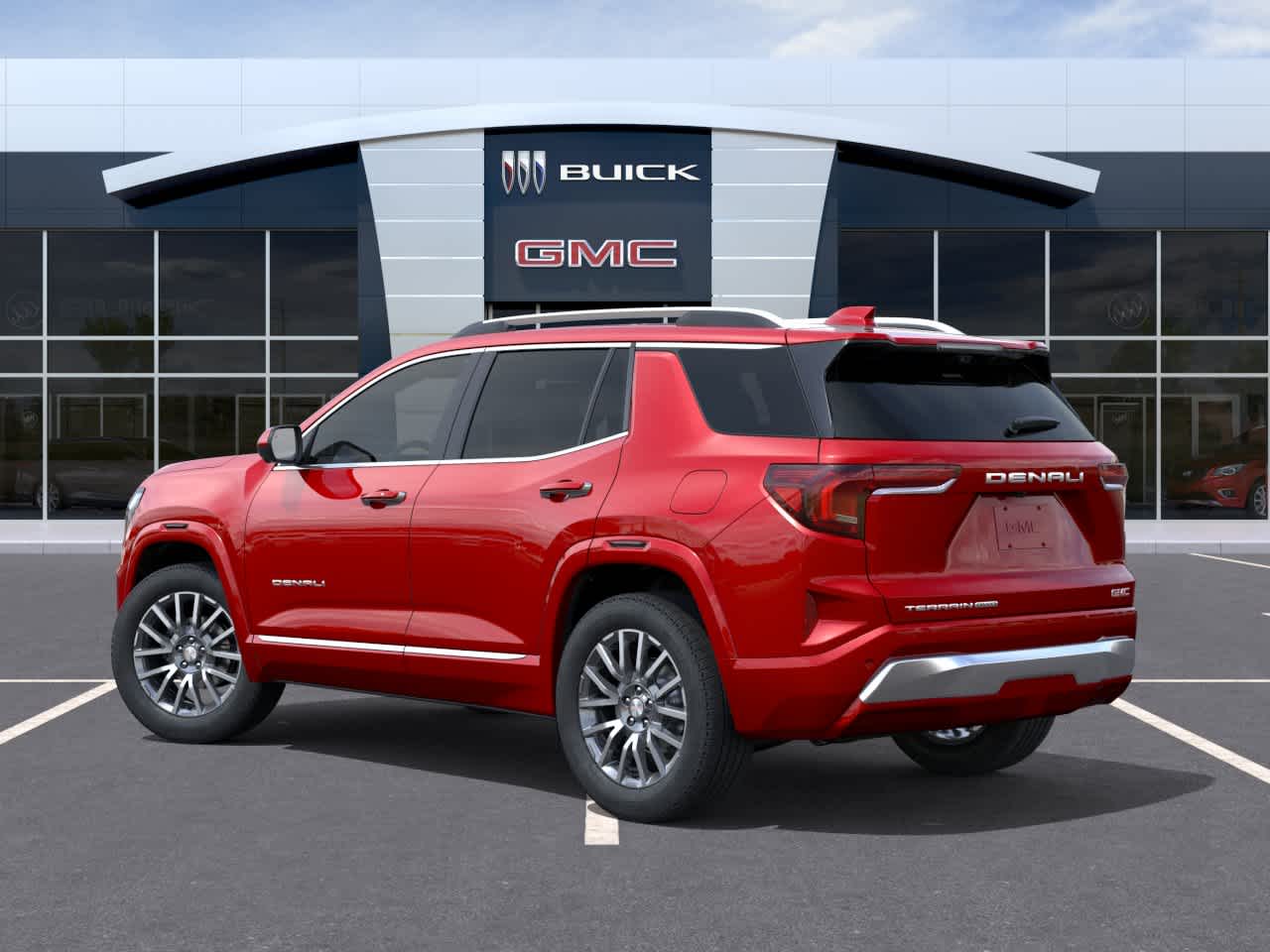 2026 GMC Terrain AWD Denali Volcanic Red Tintcoat at Group 1 GMC Buick South