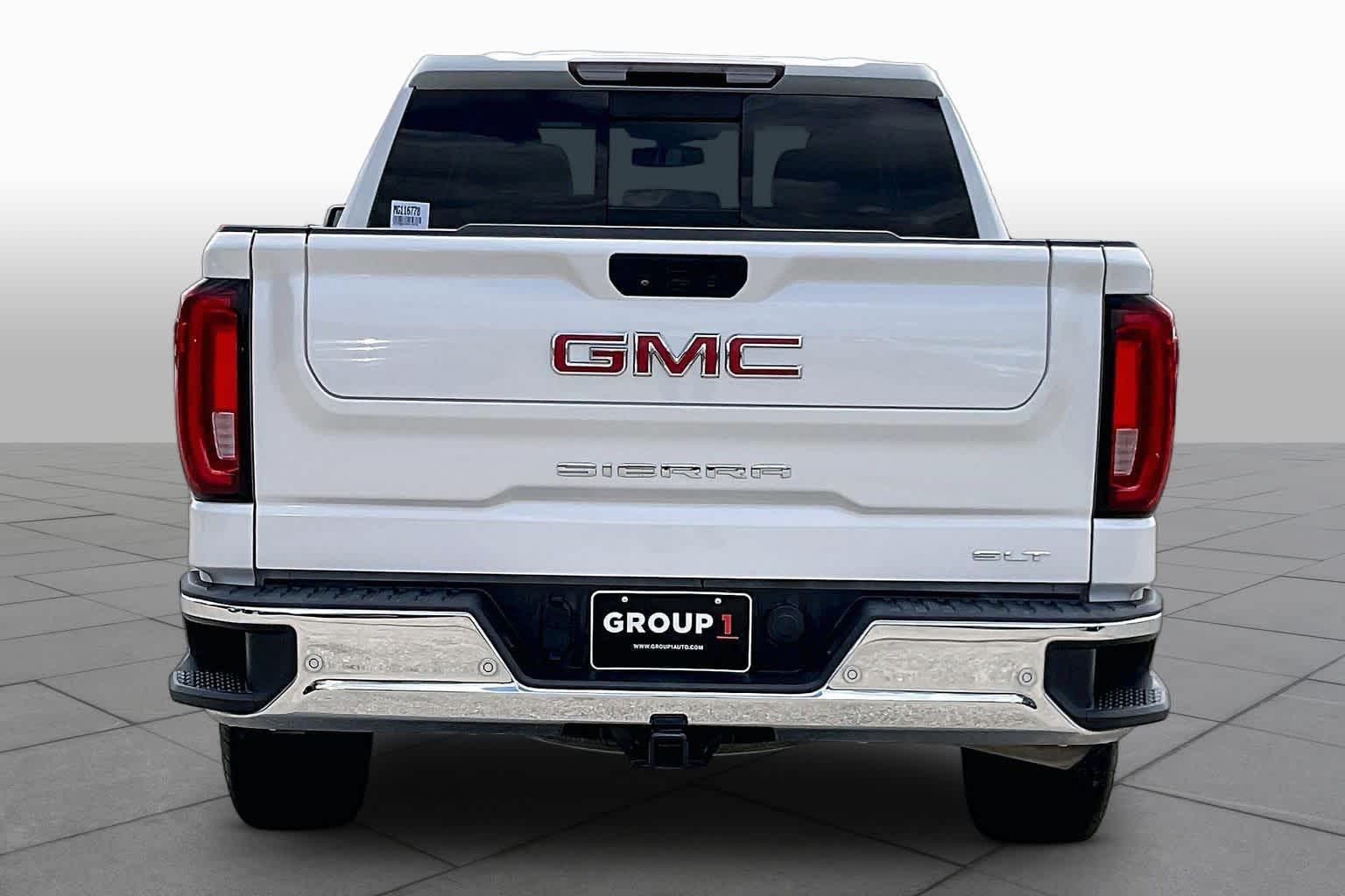 2021 GMC Sierra 1500 SLT White Frost Tricoat at Group 1 GMC Buick South