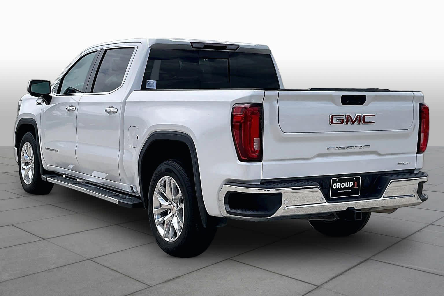 2021 GMC Sierra 1500 SLT White Frost Tricoat at Group 1 GMC Buick South